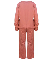 Tracksuit flared pants sweatshirt fitted set