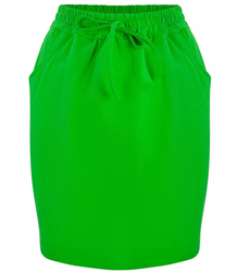 Sweatpants skirt elastic waist pockets