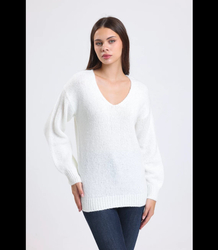 Warm, fashionable, loose women's sweater MATYLDA