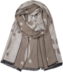 Szal szalik tkana chusta wzór CC dwustronny