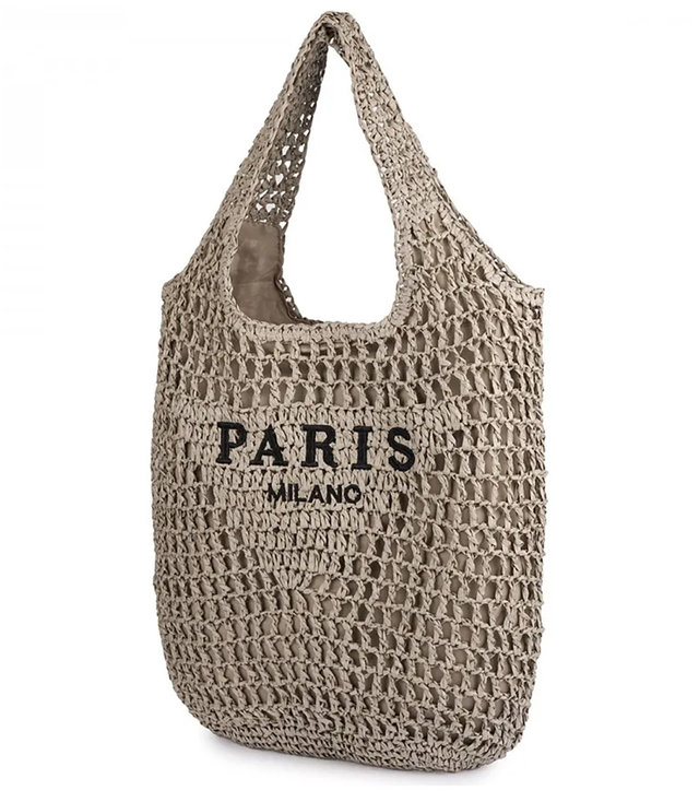 PARIS MILANO summer braided shoulder bag