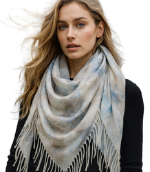 Women's floral pattern scarf 180x70