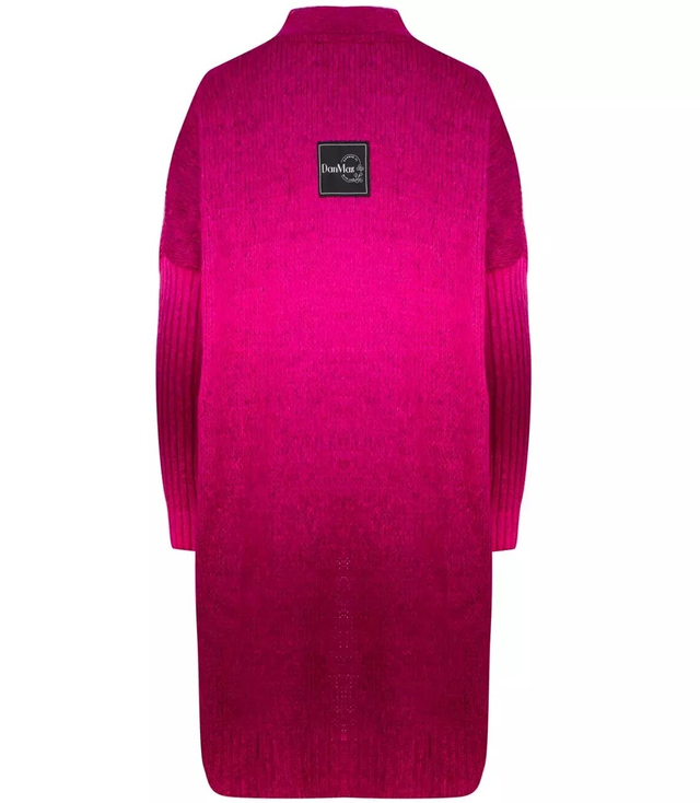 Long cardigan thick colorful ombre sweater