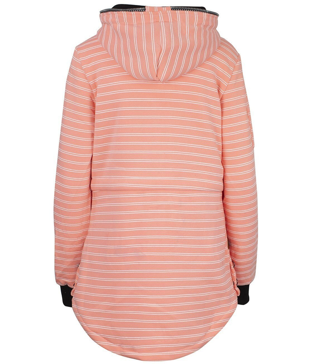 Designerska  długa bluza parka HIT w PASKI