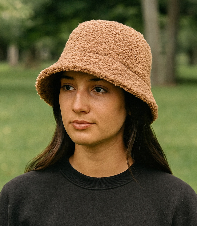 Women's hat made of soft teddy fabric