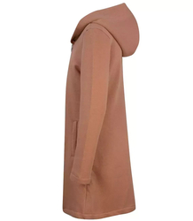 Long sweatshirt overlay asymmetric BASIC zipper