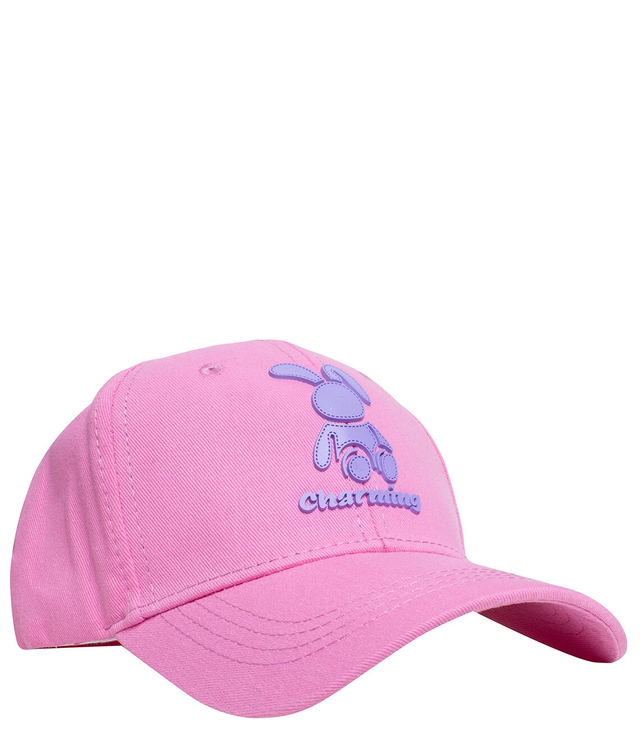 Children's baseball cap decorated with a bunny patch