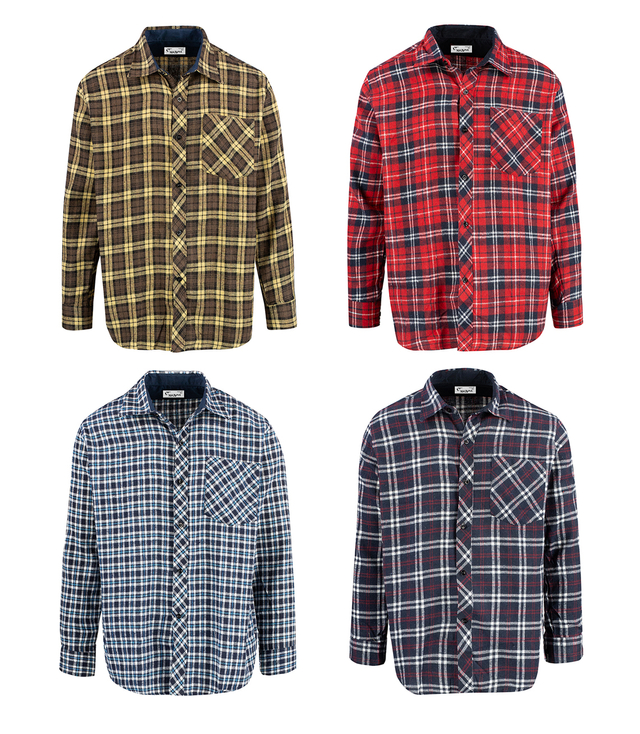 REGULAR FIT cotton check shirt for men