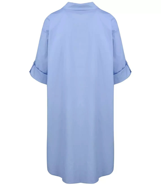 Long shirtdress shirt tunic with a teddy bear