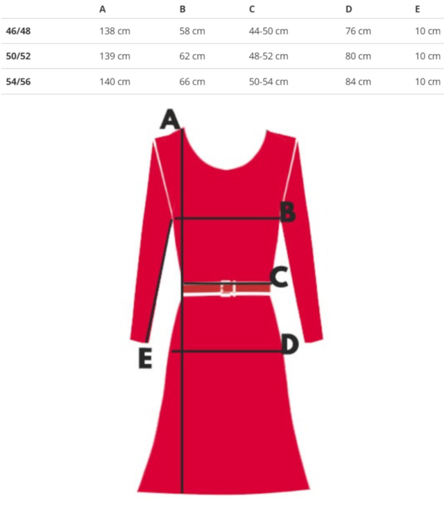 Long dress tied at the waist with short sleeves with frill CELINA