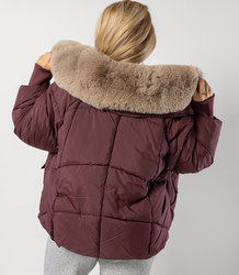 IRMA winter bomber jacket with detachable sheepskin jacket