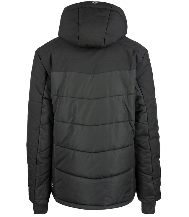 Men's quilted jacket with hood winter two-tone jacket