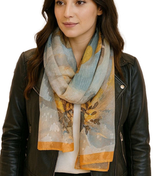 Women's patterned shawl 70x180