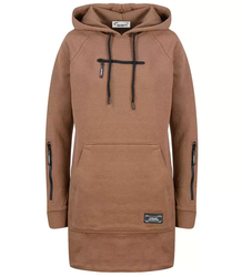 Long sweatshirt sweatshirt dress hood zippers