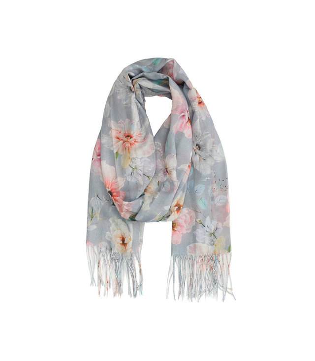 Women's floral pattern scarf 180x70