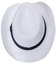 Men's cowboy hat with black strap