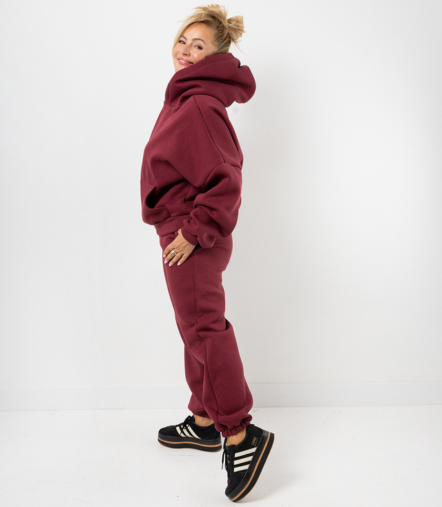 Warm thick tracksuit set sweatshirt + pants STELLA