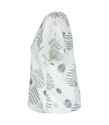 Elegancka bluzka z okrągłym dekoltem i gumką w pasie print EMI