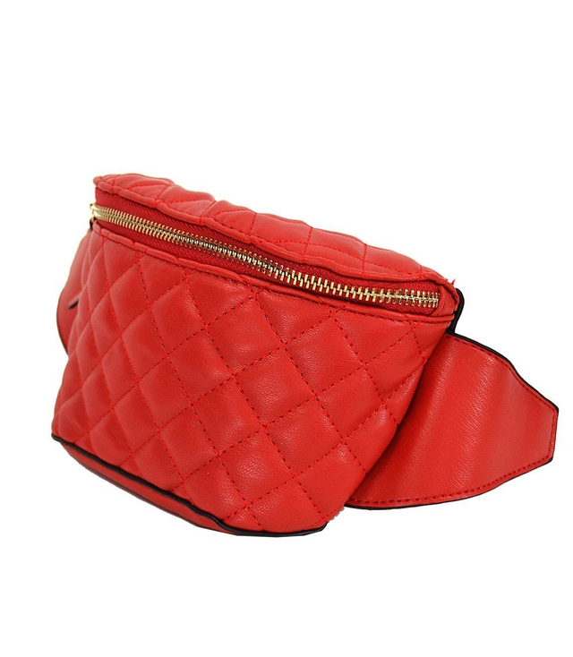 Fashionable quilted waist bag