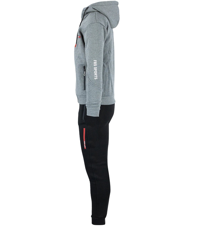 Men's tracksuit set with a zip-up sweatshirt and trousers