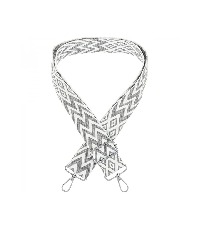 Fashionable braided wide purse strap adjustable