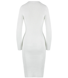 Elegant ribbed dress with a LOVE heart