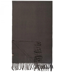 Elegant scarf with tassels in one color