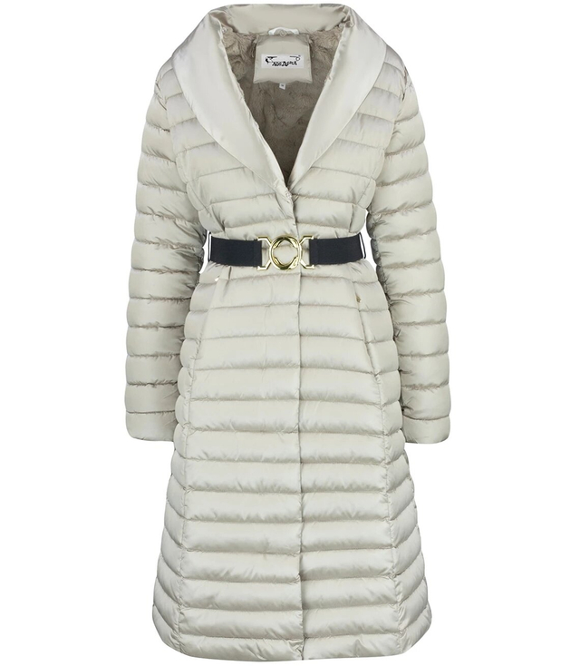 Quilted jacket coat with fur MARY