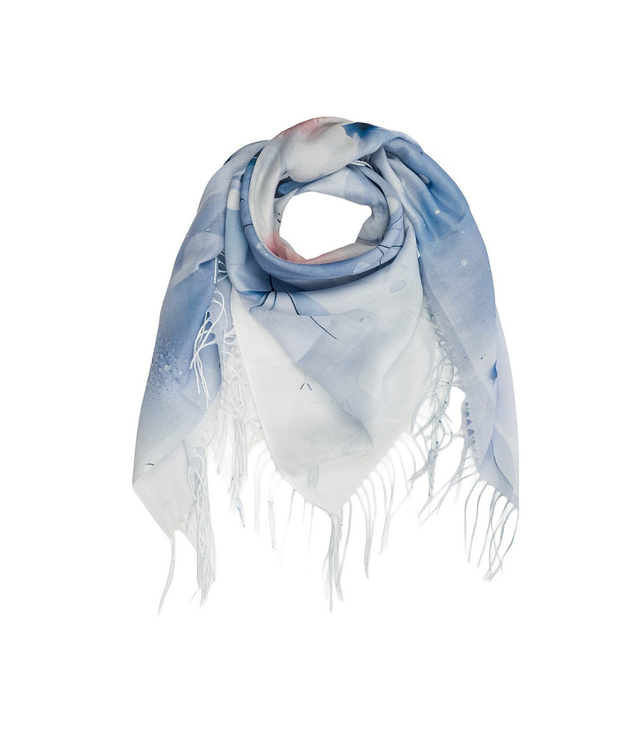 Women's floral pattern scarf 180x70