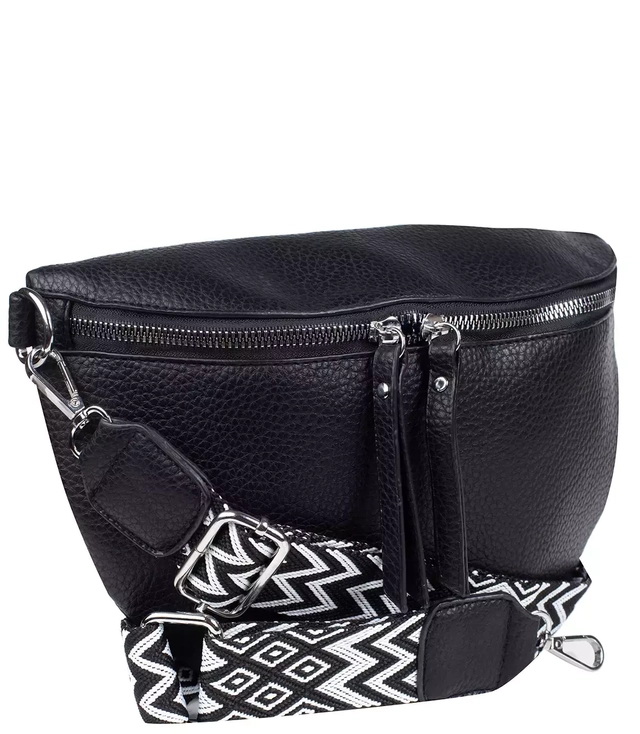 Fashionable large hip crossbody kidney bag