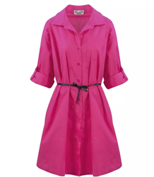 Long shirt Basic cotton shirt dress