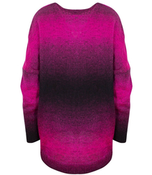Warm women's oversize sweater beautiful OMBRE