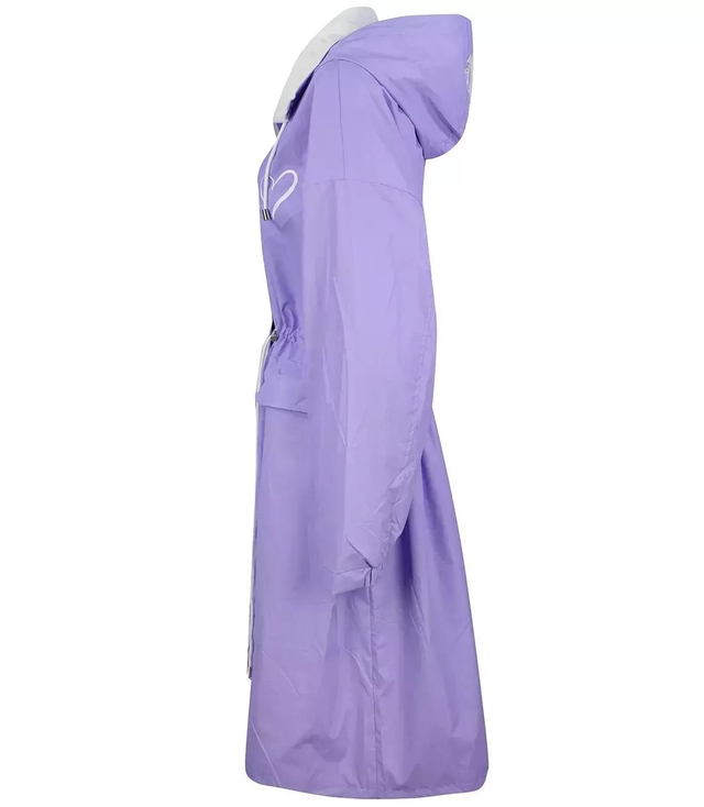 Lekki dłuższy płaszcz przeciwdeszczowy parka