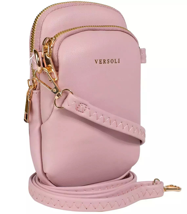 Mała mini torebka 2 komory na suwak saszetka