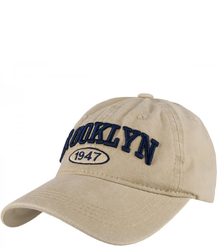 Cotton vintage destroyed adjustable unisex embroidered baseball cap BROOKLYN