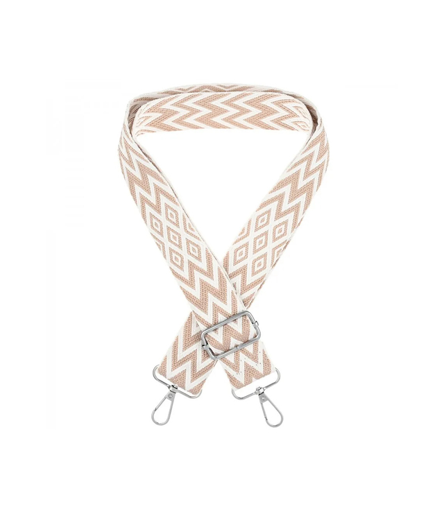 Fashionable braided wide purse strap adjustable