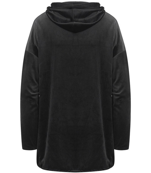 Welurowa bluzka BLUZA Rozpinana PLUS SIZE