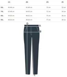 Klasyczne legginsy bezszwowe 3/4 plus size