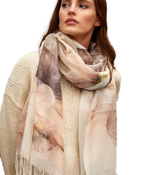 Women's floral pattern scarf 180x70
