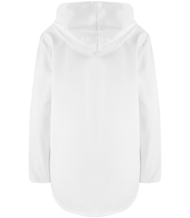 One-color basic women's thin sweatshirt with hood ZEFIRA