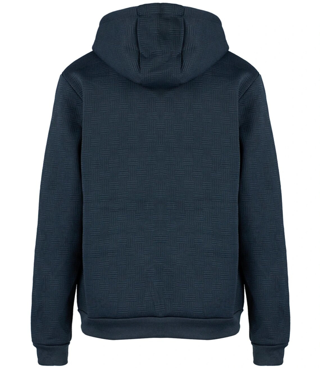 Men's sweatshirt with a hood, warm, thick, inscriptions, pockets