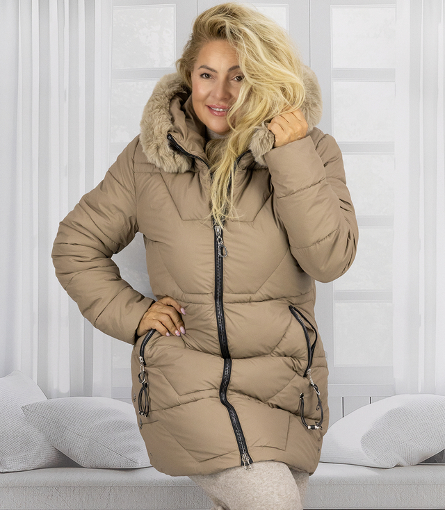 Winter quilted coat warm jacket WINTER ROSE