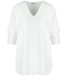 Classic warm women's heart sweater ROSALIA