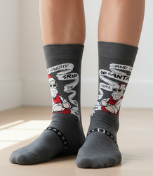 Men's Christmas socks - winter, warm, Christmas patterns