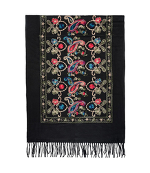 Women's scarf with floral ornament stylish