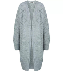 Long warm openwork cardigan IZABELLA