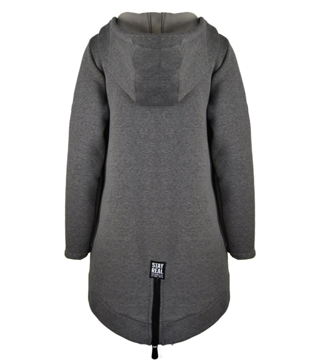 Designer long parka sweatshirt thick warm