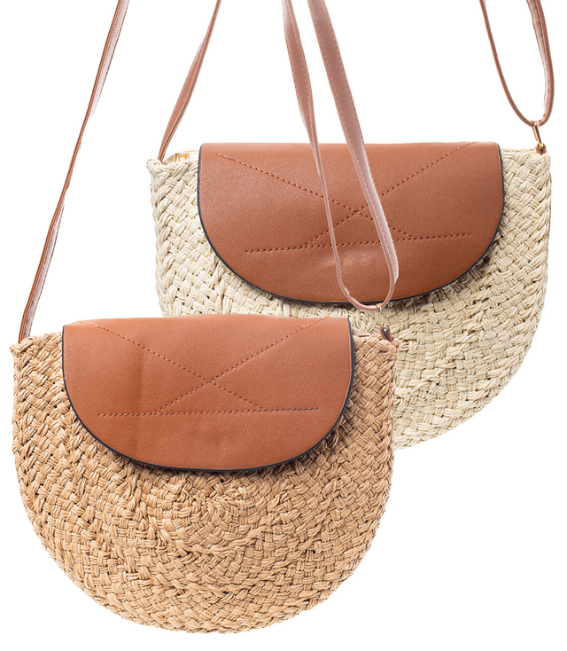 Summer semicircular bag shoulder bag with flap