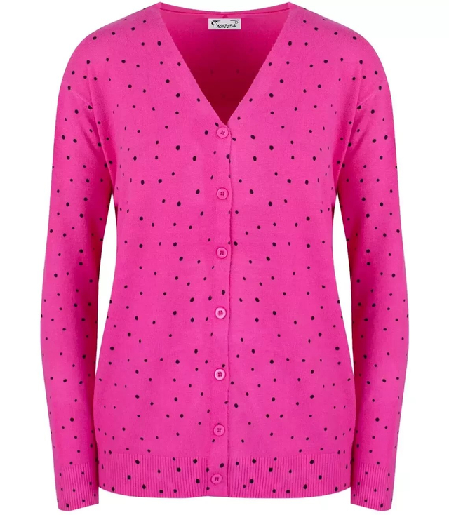 Classic dotted cardigan sweater NELA