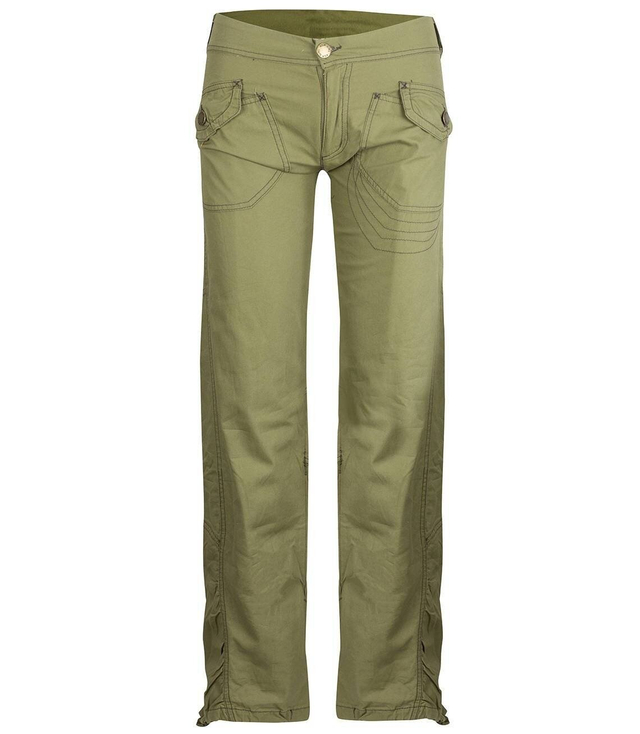 Straight Trousers Women's Cargo Trousers Olive